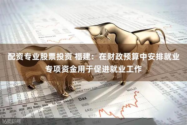 配资专业股票投资 福建：在财政预算中安排就业专项资金用于促进就业工作
