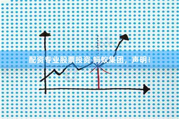 配资专业股票投资 蚂蚁集团，声明！